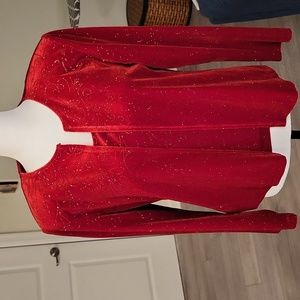 R&K Red 2 pcs Holiday Top Sz 10